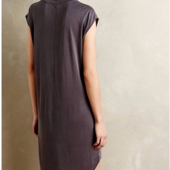 Dolan Anthropologie Lola Cocoon Tunic Flowy Slinky HI Low Round Hem Dress S - Picture 2 of 8